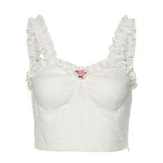 frilly rose top