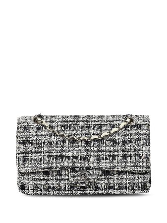 Chanel Pre-Owned 2004-2005 Tweed Double Flap Shoulder Bag - Farfetch