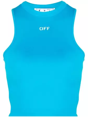 Off-White Rowing logo-print Crop Top - Farfetch