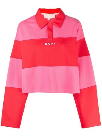 BAPY BY *A BATHING APE® logo-print Striped Polo Shirt - Farfetch
