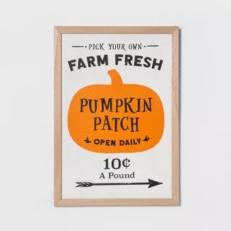 Wooden Pumpkin Patch Halloween Sign - Hyde & Eek! Boutique™ : Target