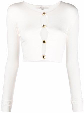 MANURI Jackie button-detail Fitted Blouse - Farfetch