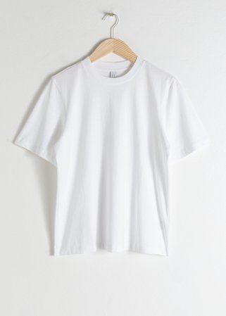 Boxy Organic Cotton T-Shirt - White - Tops & T-shirts - & Other Stories