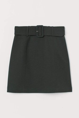 Skirt with Belt - Green
