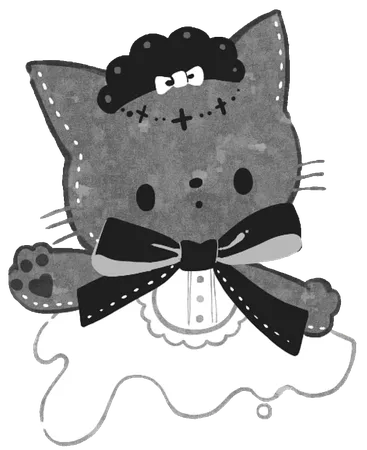 mask lolita meow - Sticker by Lost the World Girl🖤