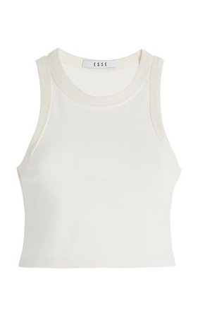 Cropped Jersey Tank Top By Esse Studios
