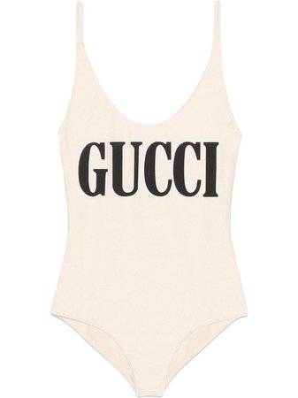 Sparkling Swimsuit With Gucci Print Ss20 | Farfetch.com