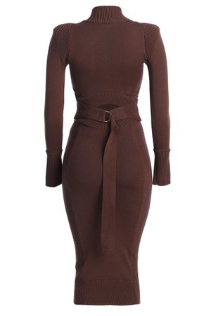 JLUXLABEL WINTER CHOCOLATE UNDER YOUR SPELL DRESS