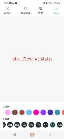 fire within