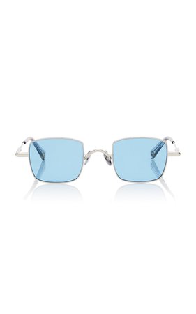 Petit Animal Square-Frame Titanium Sunglasses by Peter and May | Moda Operandi