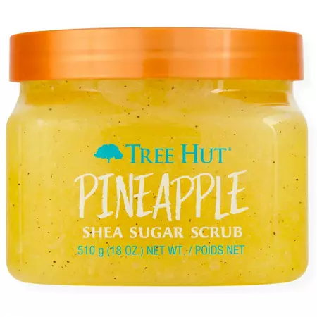 Tree Hut Shea Sugar Exfoliating Body Scrub Pineapple, 18 oz - Walmart.com