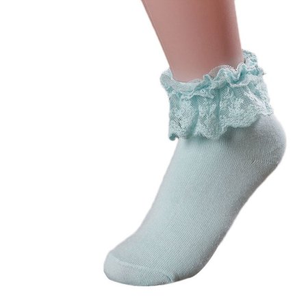 Women Vintage Lace Ruffle Frilly Ankle Socks Princess Girl Cotton Socks | Wish