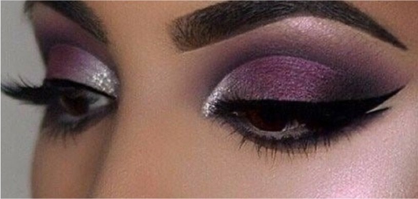 Black/Purple eye makeup