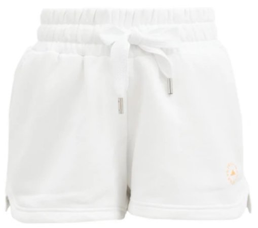 ADIDAS BY STELLA MCCARTNEY  Elasticated-waist cotton-blend shorts