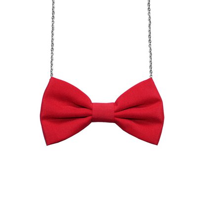 bow tie necklace red - Google Search