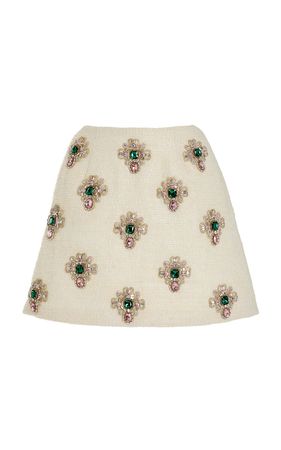 Stone-Embellished Mini Skirt By Carolina Herrera | Moda Operandi