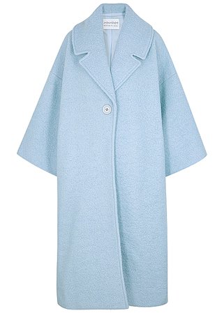 womens blue boucle coat - Google Search