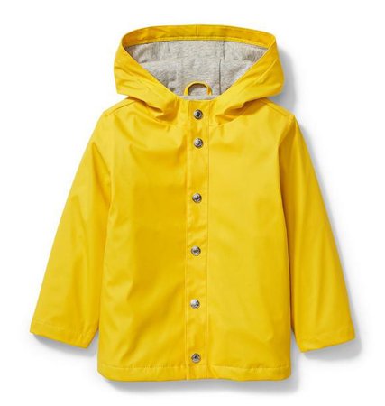 Boy Lemon Yellow Hooded Raincoat by Janie and Jack