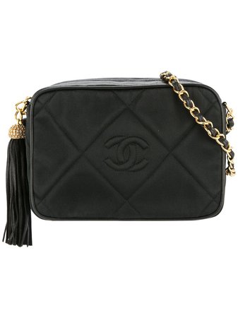 Chanel Pre-Owned Chanel quilted rhinestone fringe chain shoulder bag £4,285 - Buy Online - Mobile Friendly, Fast Delivery