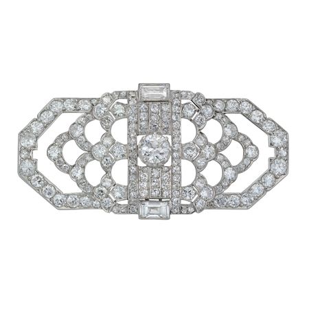 An Art Deco Diamond Set Brooch – Bentley & Skinner – The Mayfair antique and bespoke jewellery shop in the heart of London