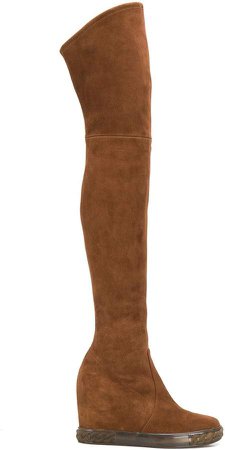 over-the-knee wedge boots