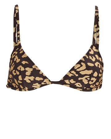 Solid & Striped Lulu Leopard Bikini Top | INTERMIX®