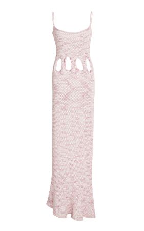 Cross-Stitch Cutout Cotton-Blend Maxi Dress By Christopher Esber | Moda Operandi