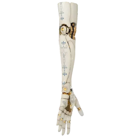 freetoedit arm prosthetic porcelain sticker by @rainytowns