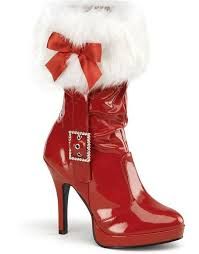 Santa heel boots - Google Search
