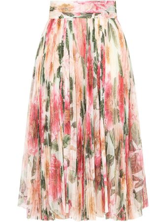 Dolce & Gabbana floral-print skirt