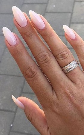 light pink nail