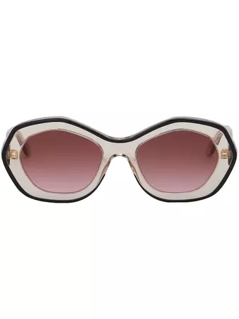 Marni geometric-frame Sunglasses - Farfetch