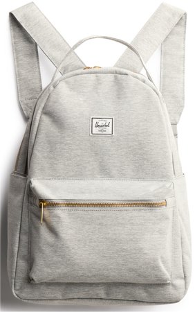 grey hershel backpack