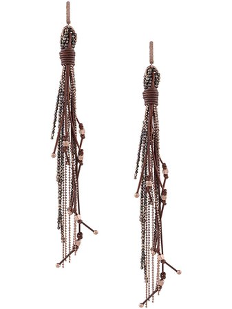 Brunello Cucinelli Fringe Earrings | Farfetch.com