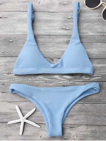 Blue bikini
