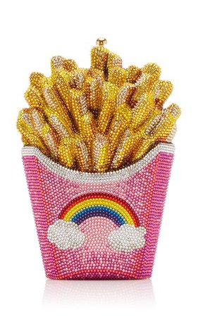 Rainbow Fries Crystal-Embellished Clutch | Moda Operandi