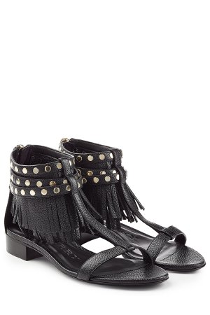Abercorn Leather Sandals with Fringe Gr. IT 39.5