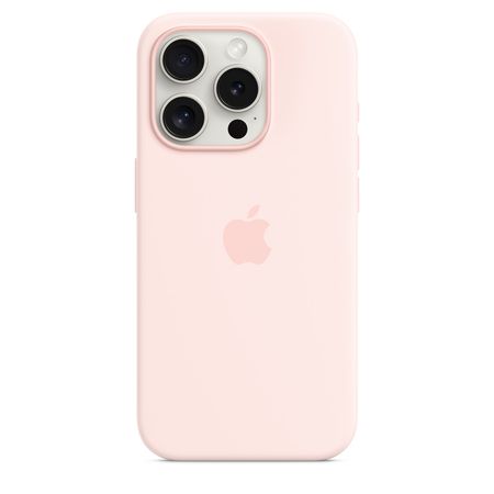 iPhone 15 Pro Silicone Case with MagSafe - Light Pink - Apple