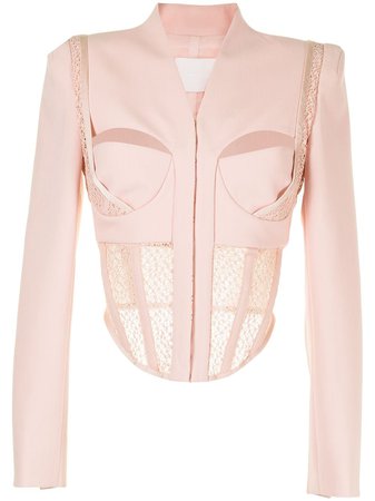 Dion Lee Suspended Lace Bustier Jacket - Farfetch