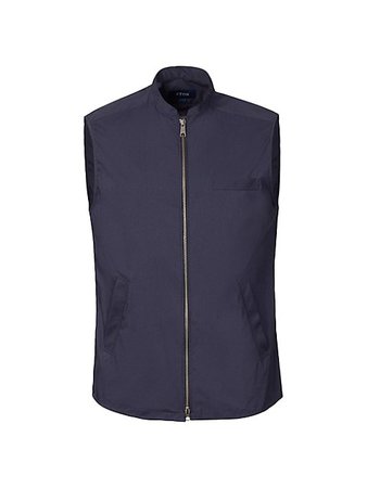 Shop Eton Cotton-Blend Slim-Fit Vest | Saks Fifth Avenue