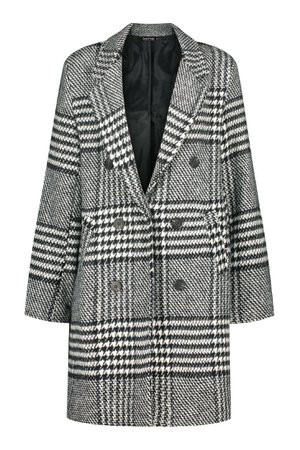 houndstooth wool coat