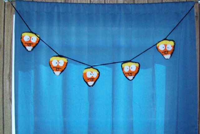 Candy Corn Banner Halloween Decoration Silly Face Emoji | Etsy