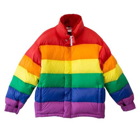 Rainbow Puffer Jacket – Boogzel Apparel