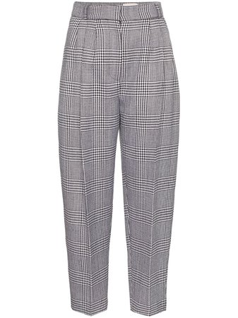 Red Alexander Mcqueen Dogtooth Check Trousers | Farfetch.com