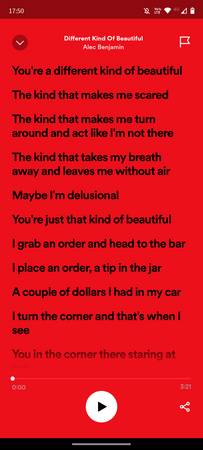 Different Kind of Beautiful by Alec Benjamin Lyrics Spotify Lyric red
