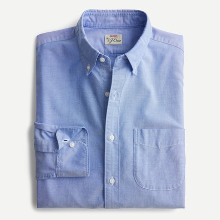J.Crew: American Pima Cotton Oxford Shirt With Mechanical Stretch For Men