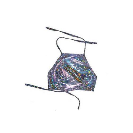 holographic halter top