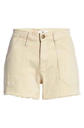 BP. Raw Hem Cotton Stretch Twill Utility Shorts | Nordstrom