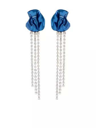Shop Sterling King Georgia crystal-embellished drop earrings with Express Delivery - FARFETCH