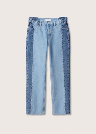 Block colour straight jeans - Women | Mango USA